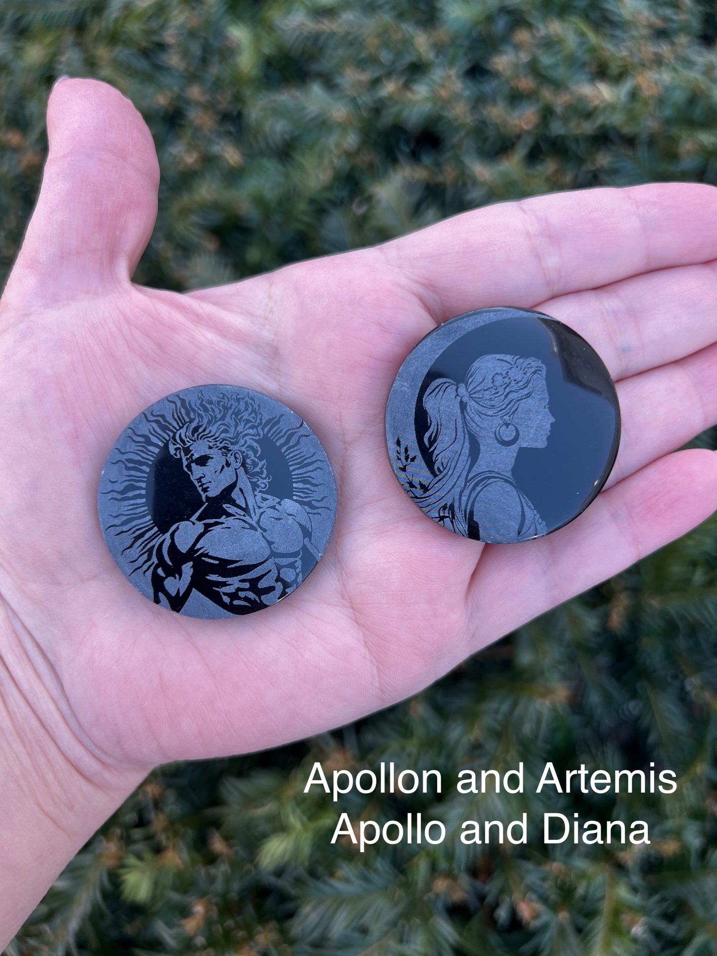 Greek/Roman Deity Mini Scrying Mirrors