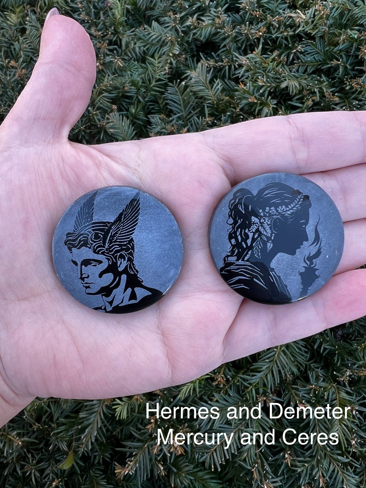 Greek/Roman Deity Mini Scrying Mirrors
