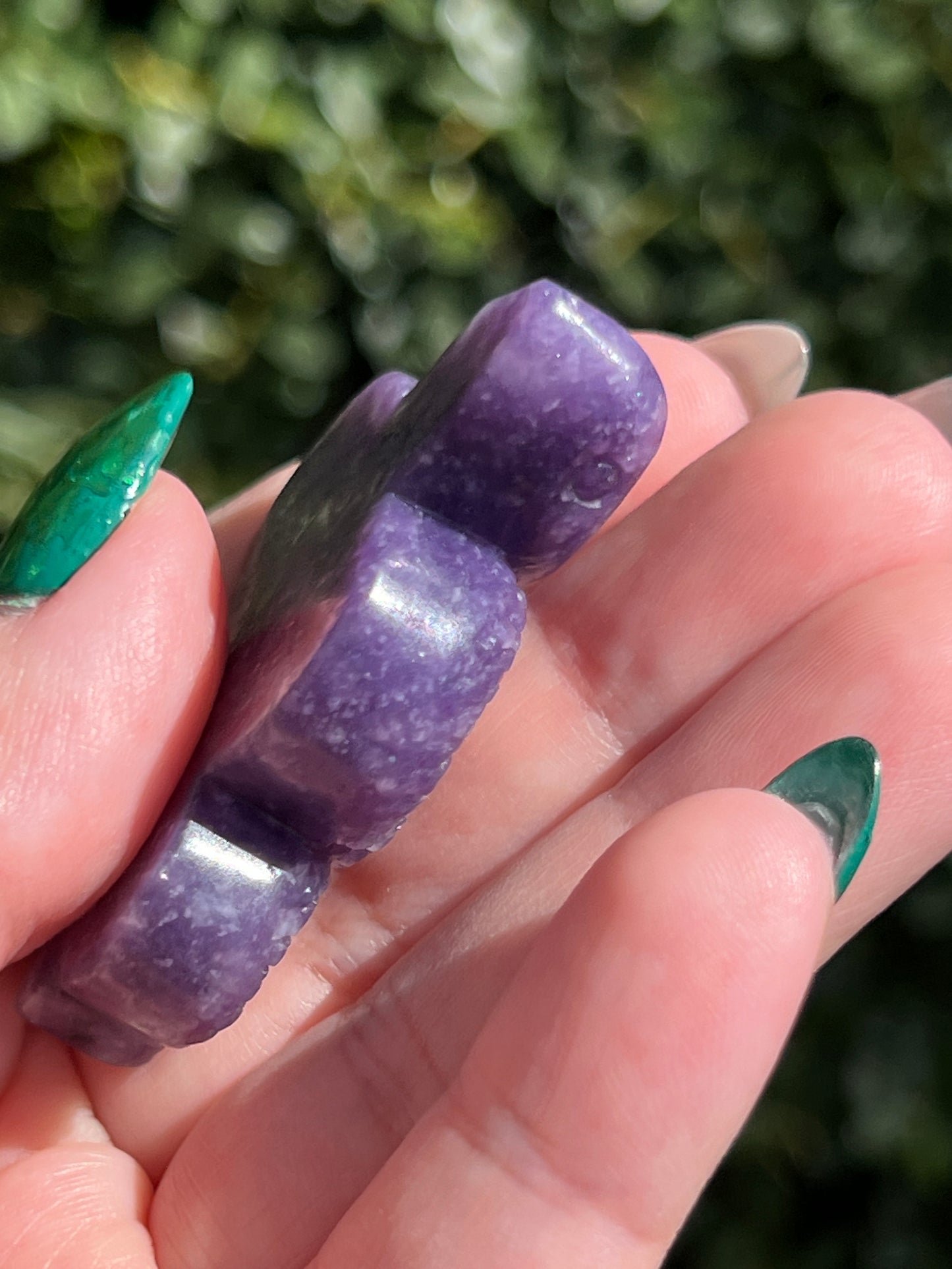 Lepidolite Snake Carving || Intuitively Selected Crystals