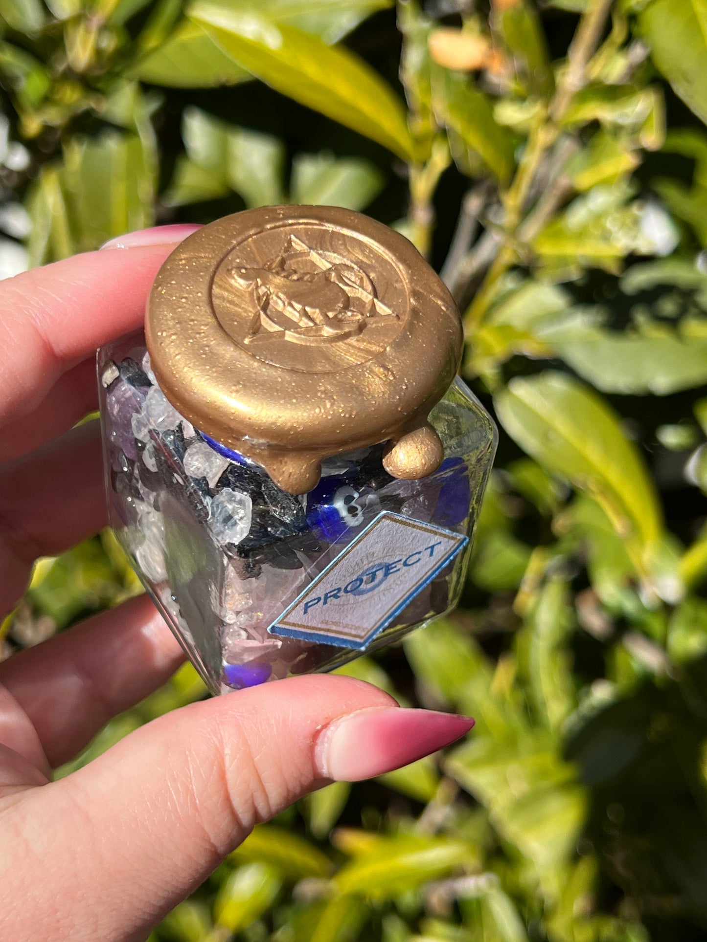 Protection Crystal Chip Jar