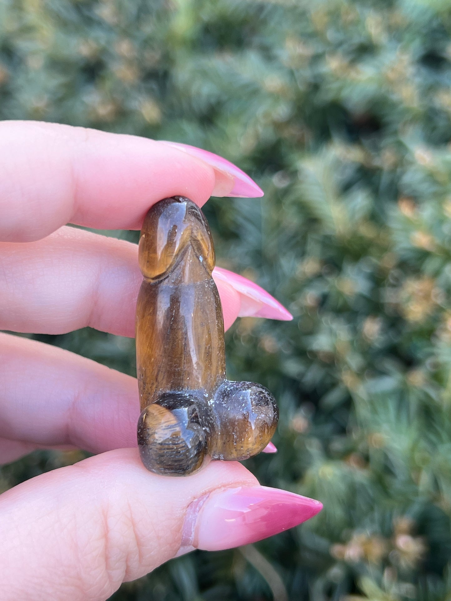 Tiger's Eye 1.5" Phallus || Intuitively Selected Crystal