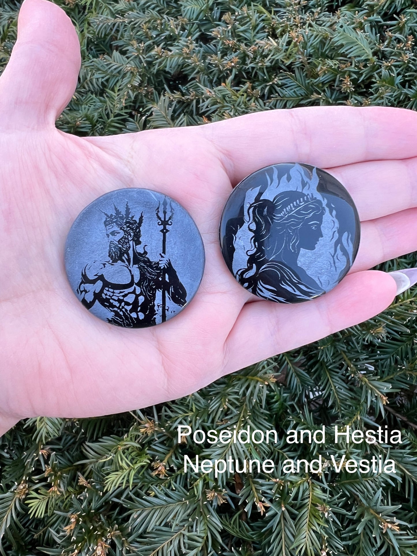 Greek/Roman Deity Mini Scrying Mirrors