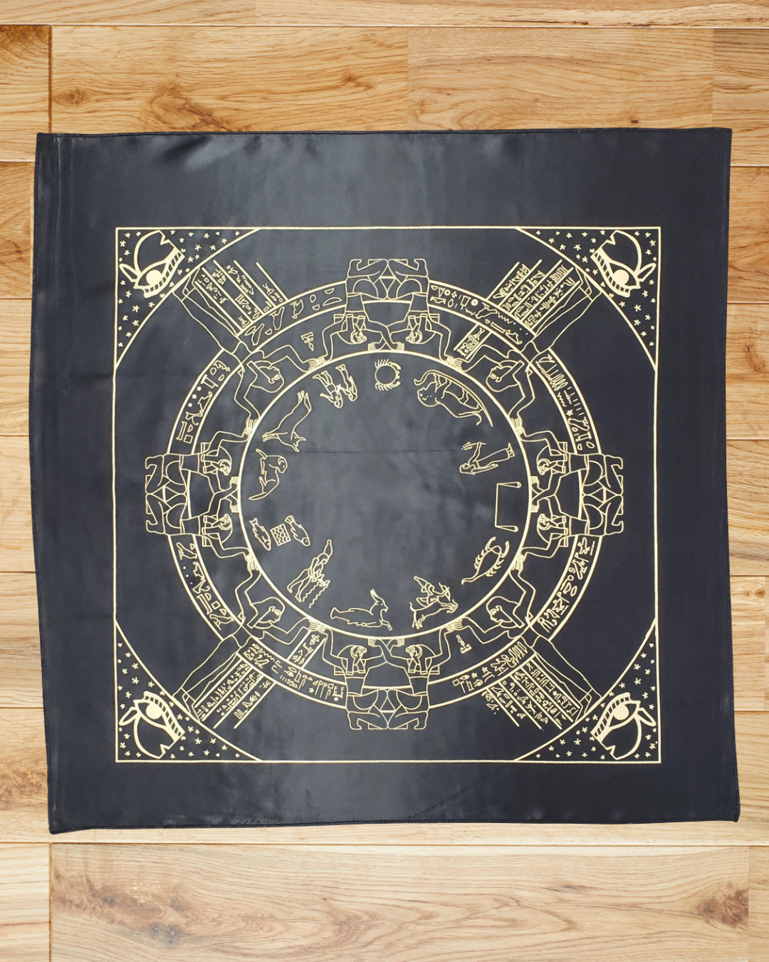 Dendera Zodiac Altar Cloth/Scarf - Made in Egypt