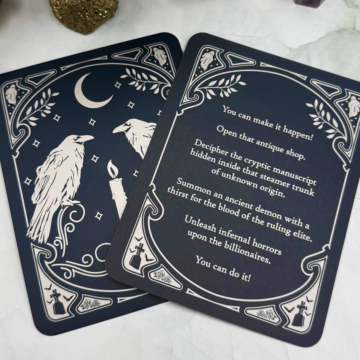 Haunting Affirmations: Spectral Mantras from the Netherworld Affmirmation Cards