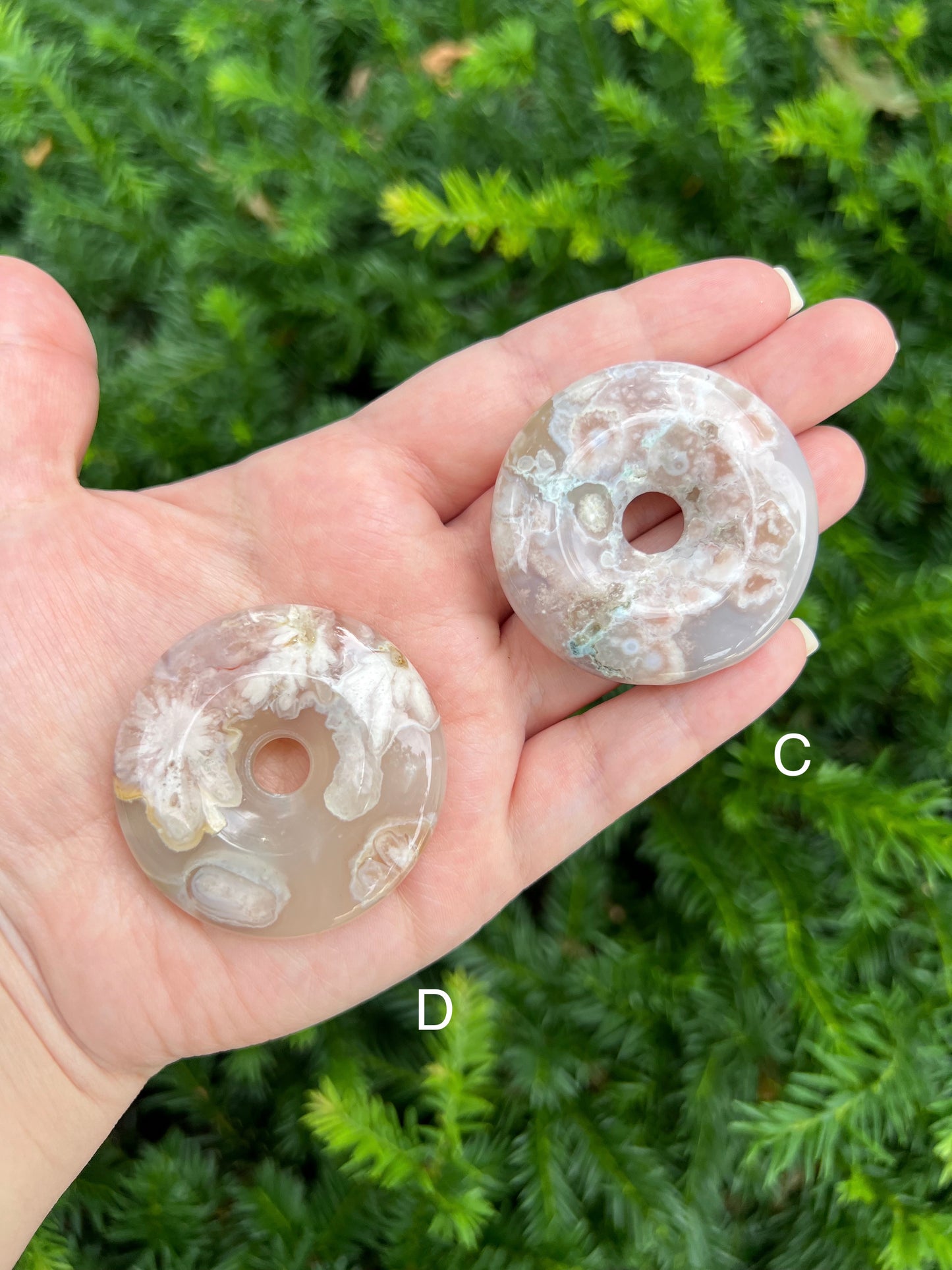 Flower Agate Donuts || Choose Your Own Crystal! image 3