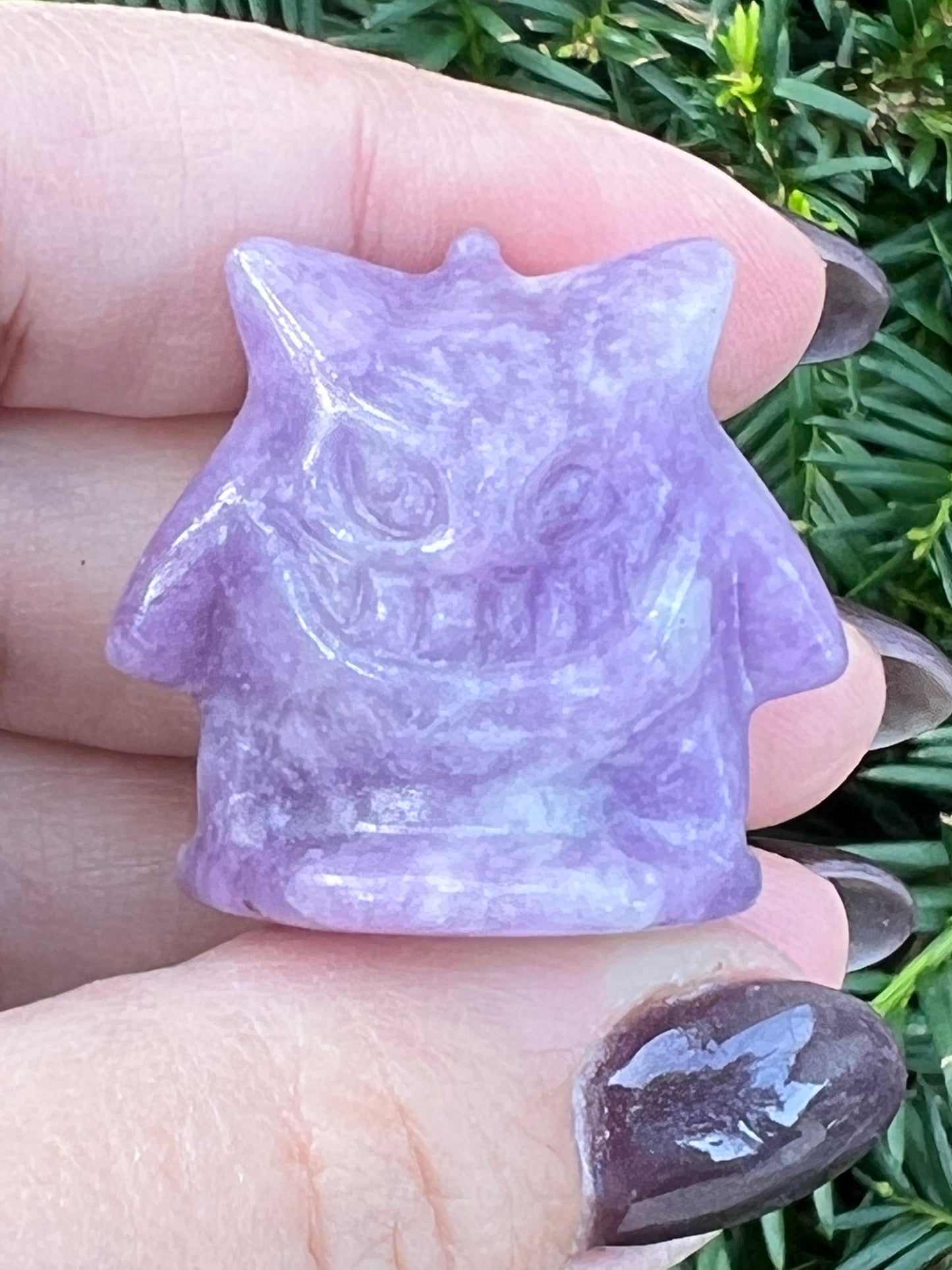 Lepidolite Gengar || Intuitively Selected Pokemon Carving