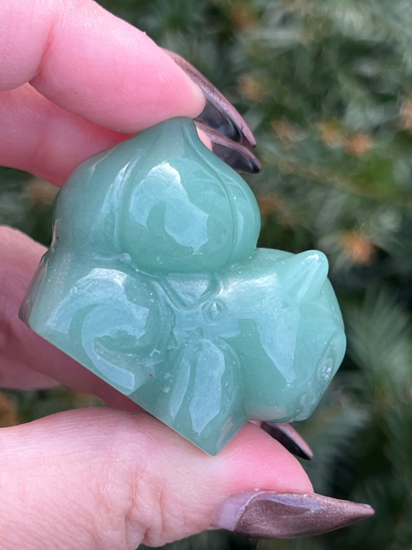 Green Aventurine Bulbasaur || Intuitively Chosen Crystal Pokèmon image 4