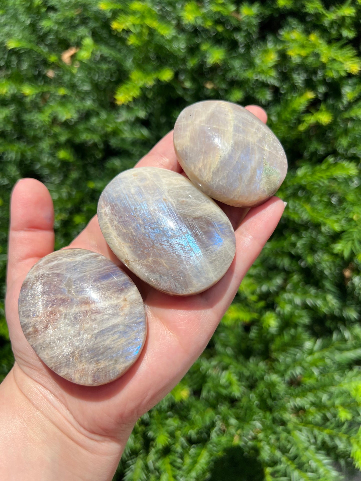 Sunstone Moonstone Palm Stones image 4