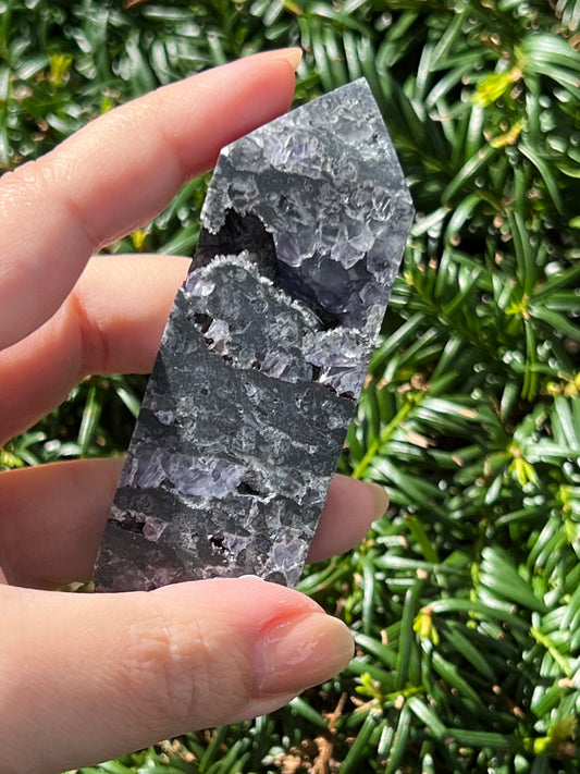 Sphalerite & Purple Fluorite Towers || Choose Your Own Crystal!