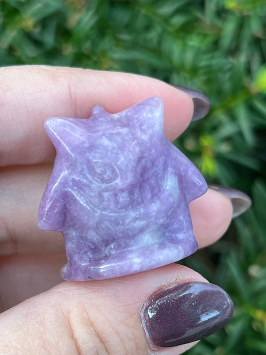 Lepidolite Gengar || Intuitively Selected Pokemon Carving