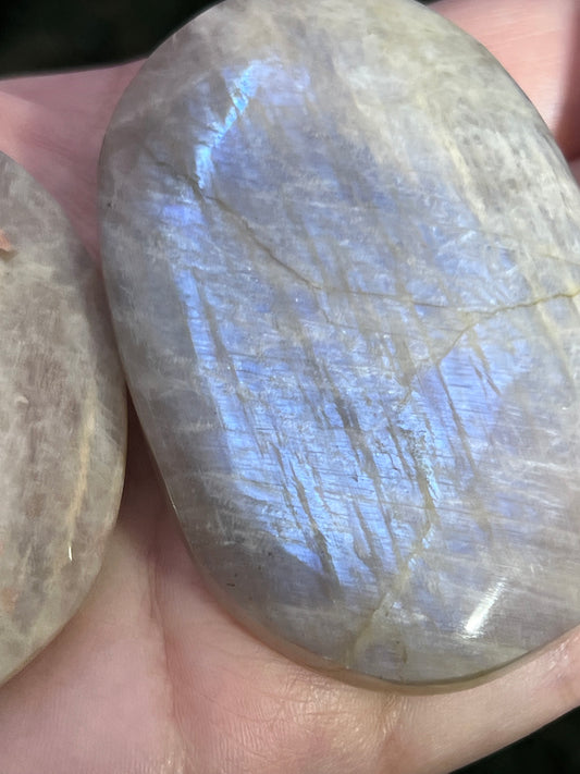 Moonstone Palmstones || Intuitively Selected Crystals