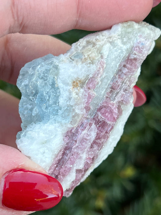 Aquamarine and Pink Tourmaline Clusters || Choose Your Own Crystal!