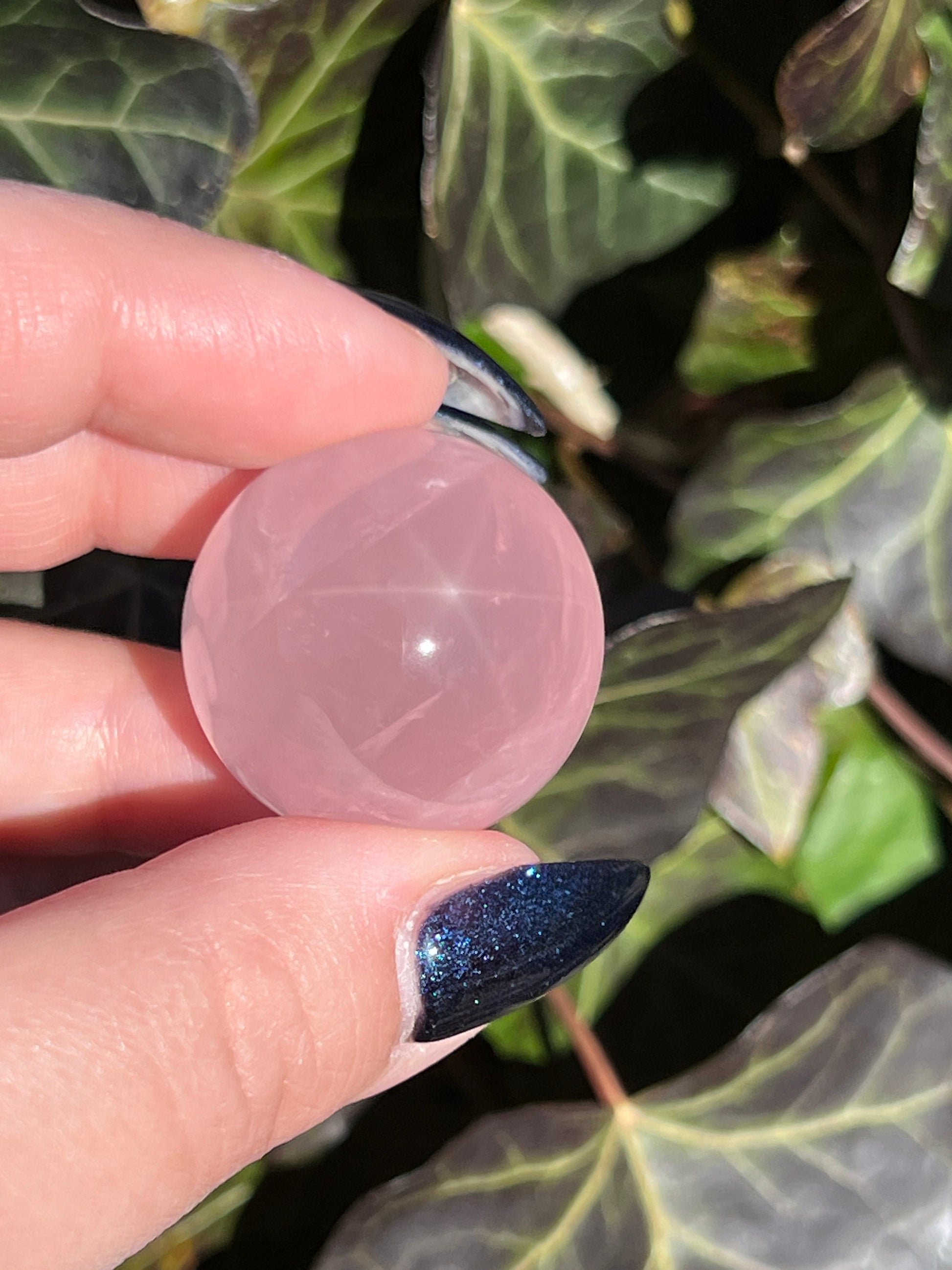 Rose Quartz Spheres with Asterism || Intuitively Chosen Crystals image 0