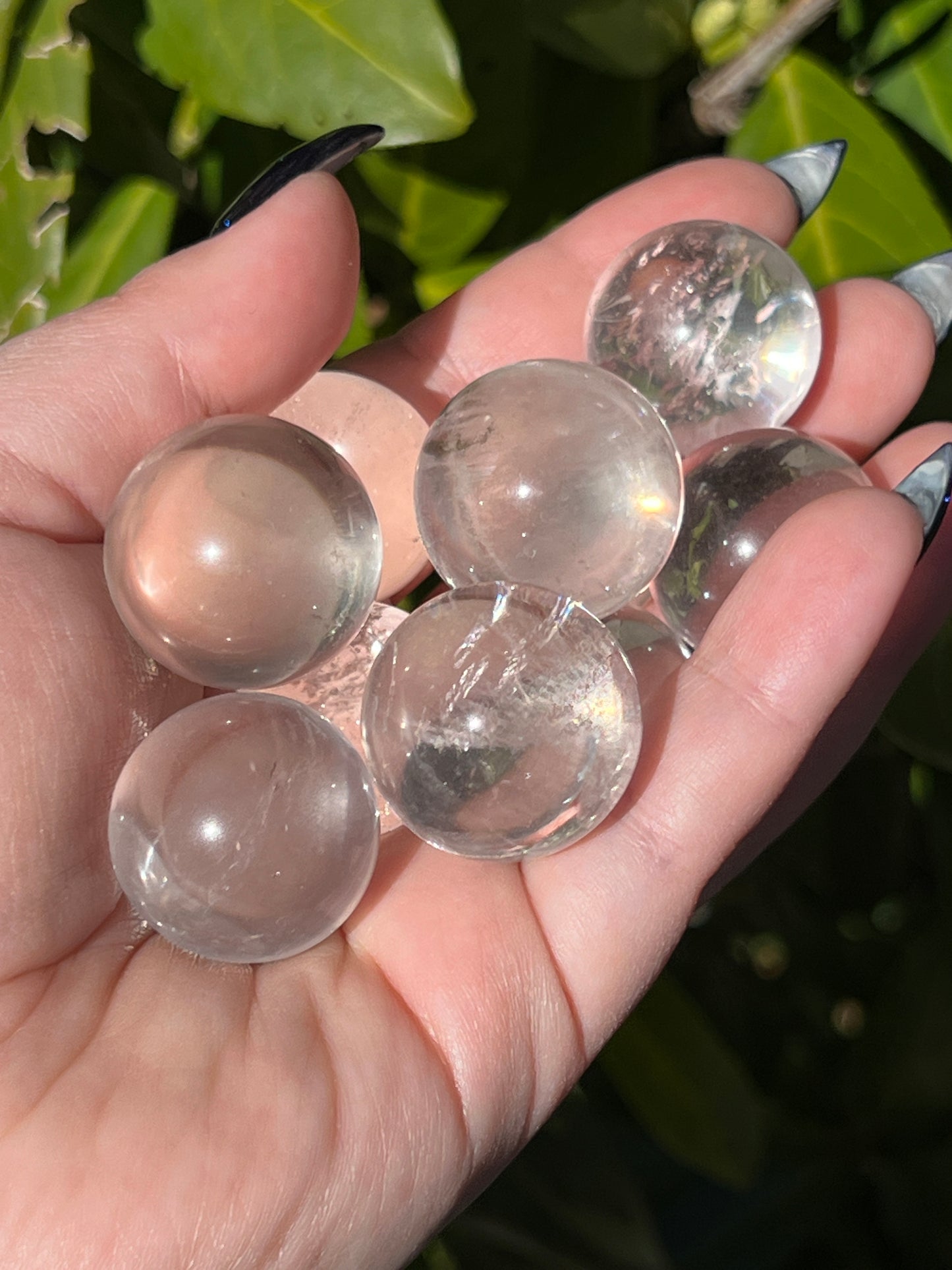 Clear Quartz Mini Spheres || Intuitively Chosen Crystal image 2