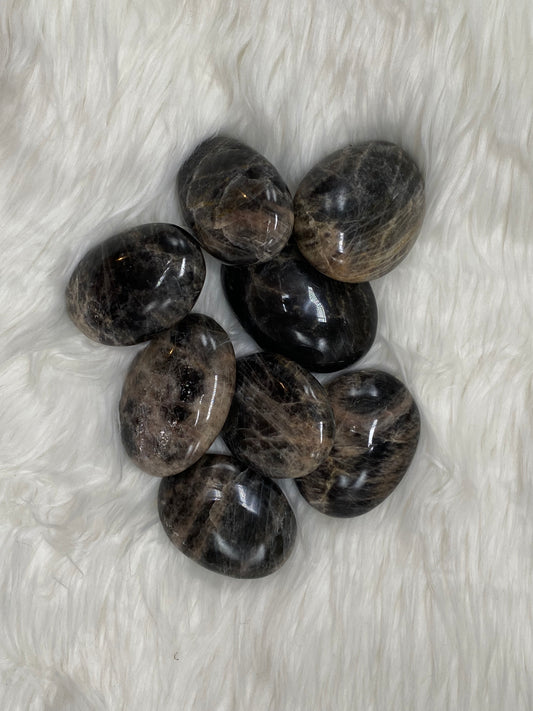 Black Moonstone Palm Stone image 0