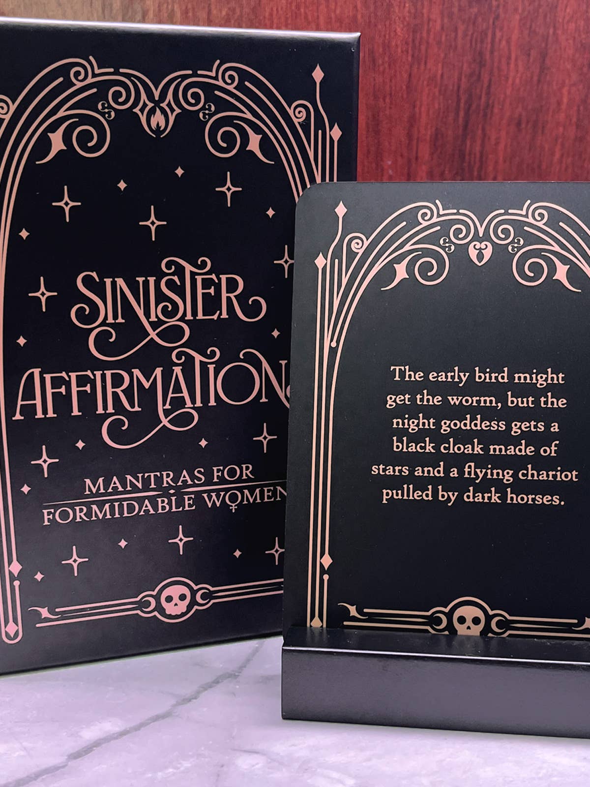 Sinister Affirmations: Mantras for Formidable Women Affirmation Cards