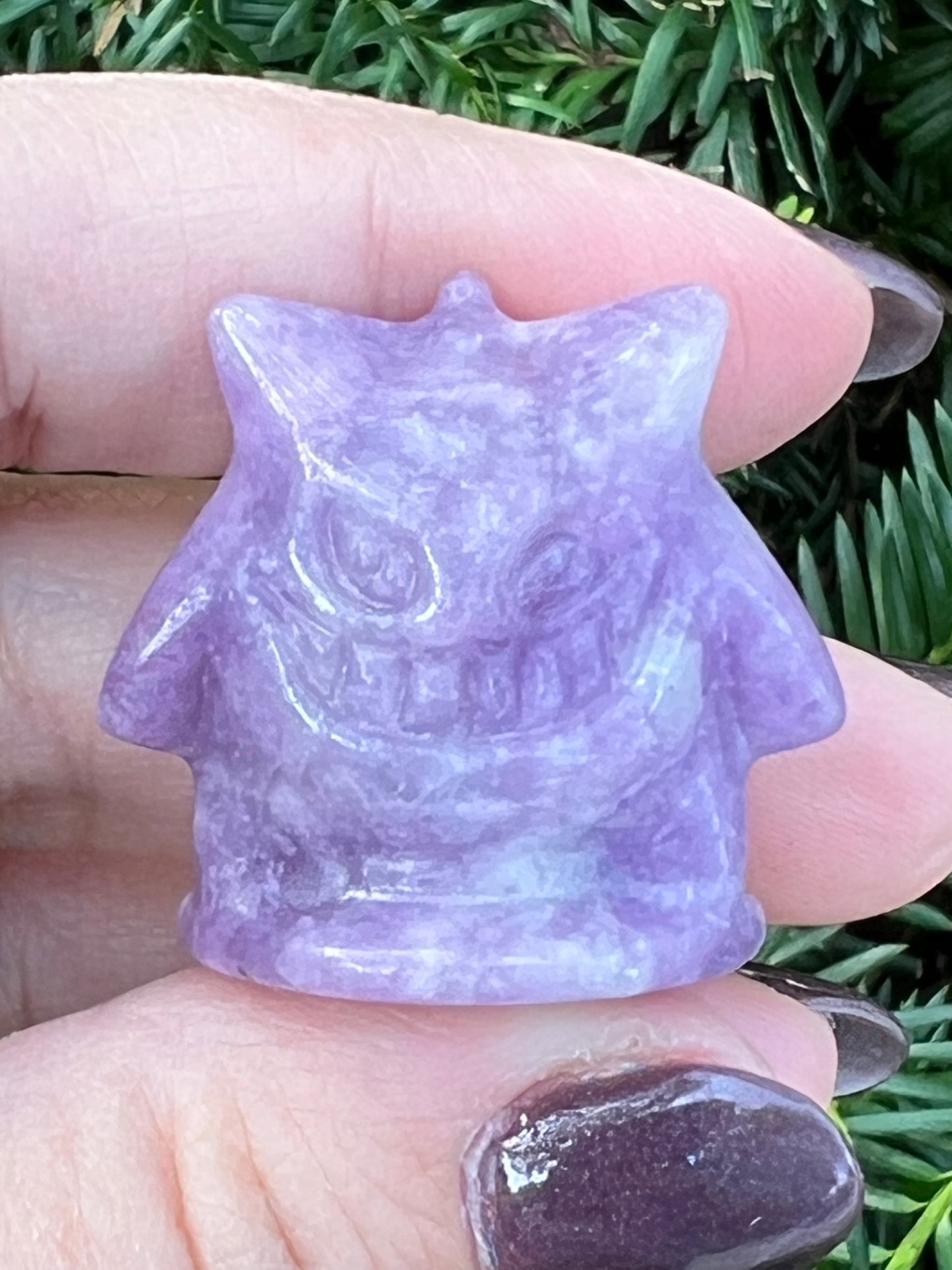 Lepidolite Gengar || Intuitively Selected Pokemon Carving