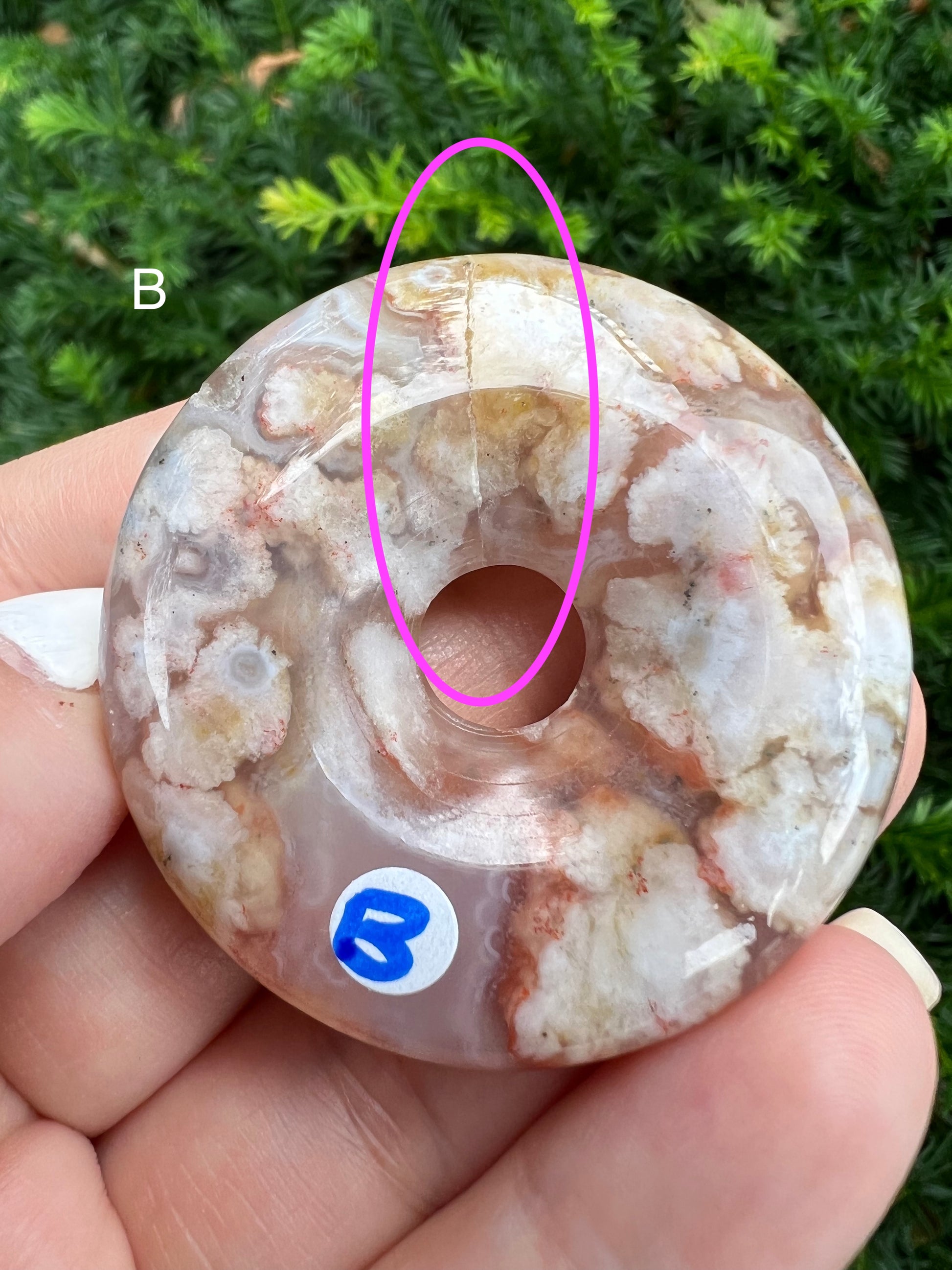 Flower Agate Donuts || Choose Your Own Crystal! image 8