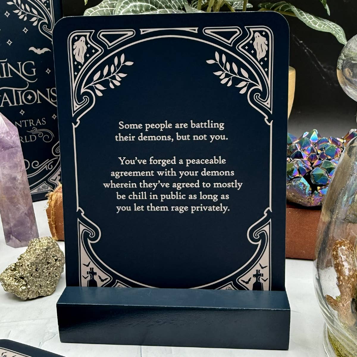 Haunting Affirmations: Spectral Mantras from the Netherworld Affmirmation Cards