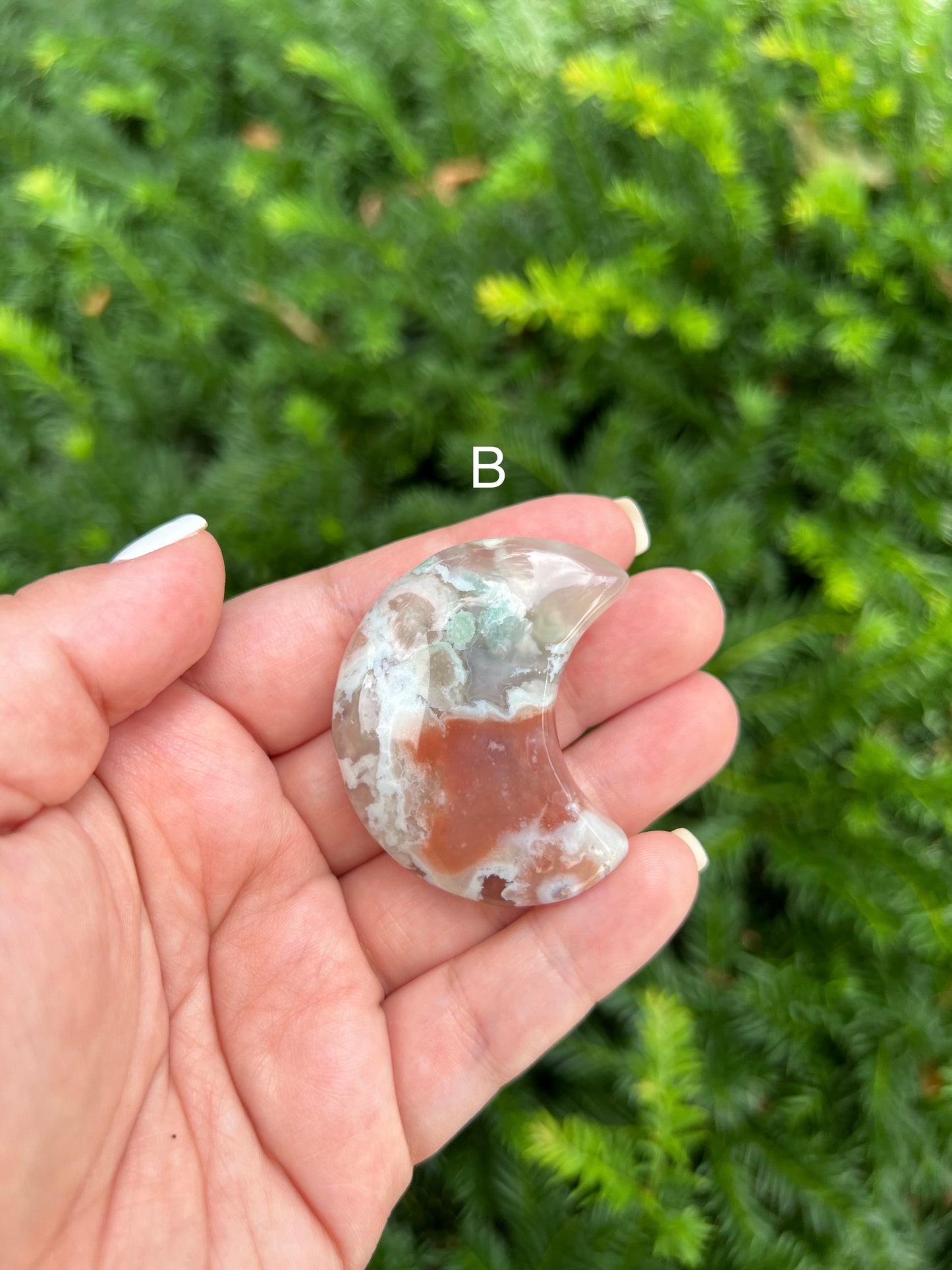 Flower Agate Moons || Choose Your Own Crystal!