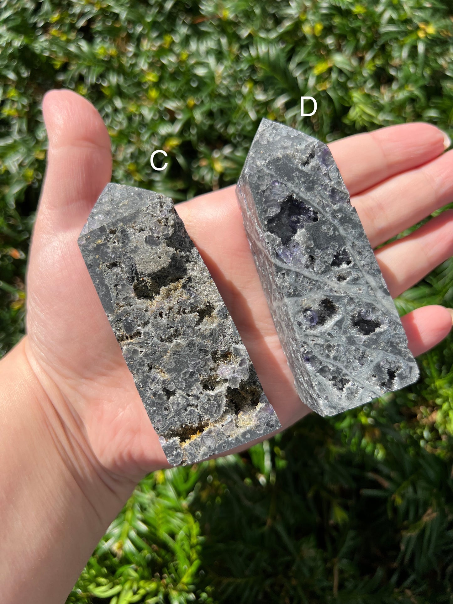 Sphalerite & Purple Fluorite Towers || Choose Your Own Crystal!