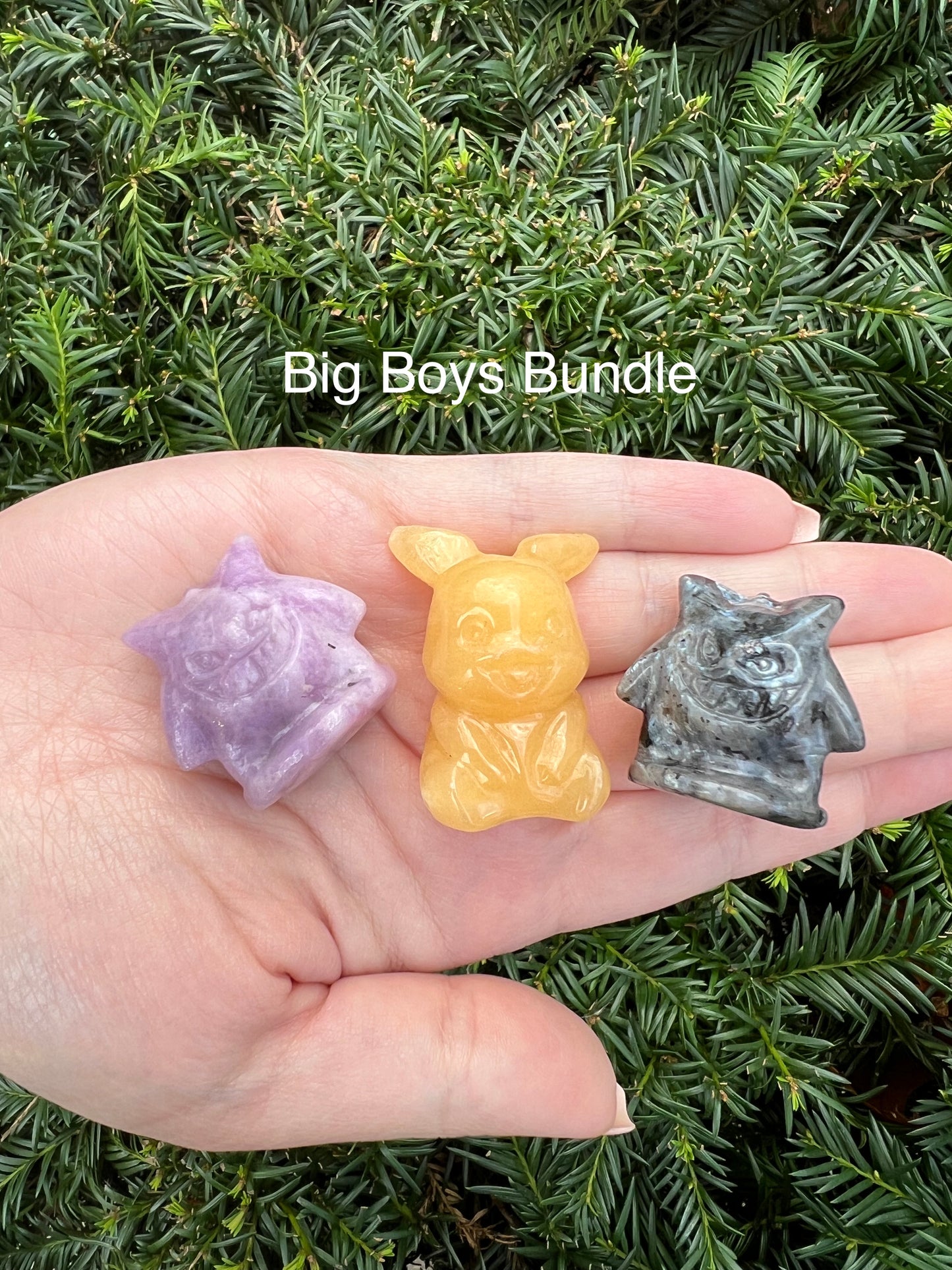 Pokemon Crystal Bundle || Ocean Jasper, Moss Agate, Lepidolite, and more!