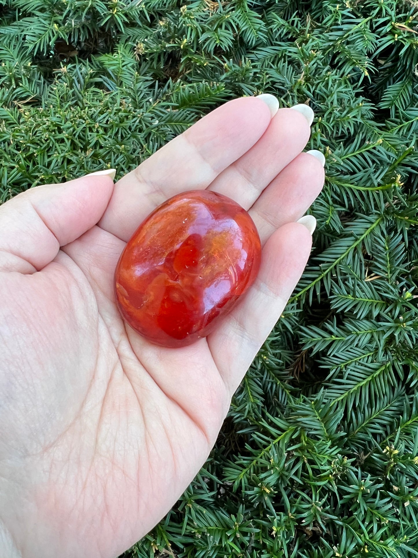 Carnelian Palm Stones || Intuitively Selected Palm Stones