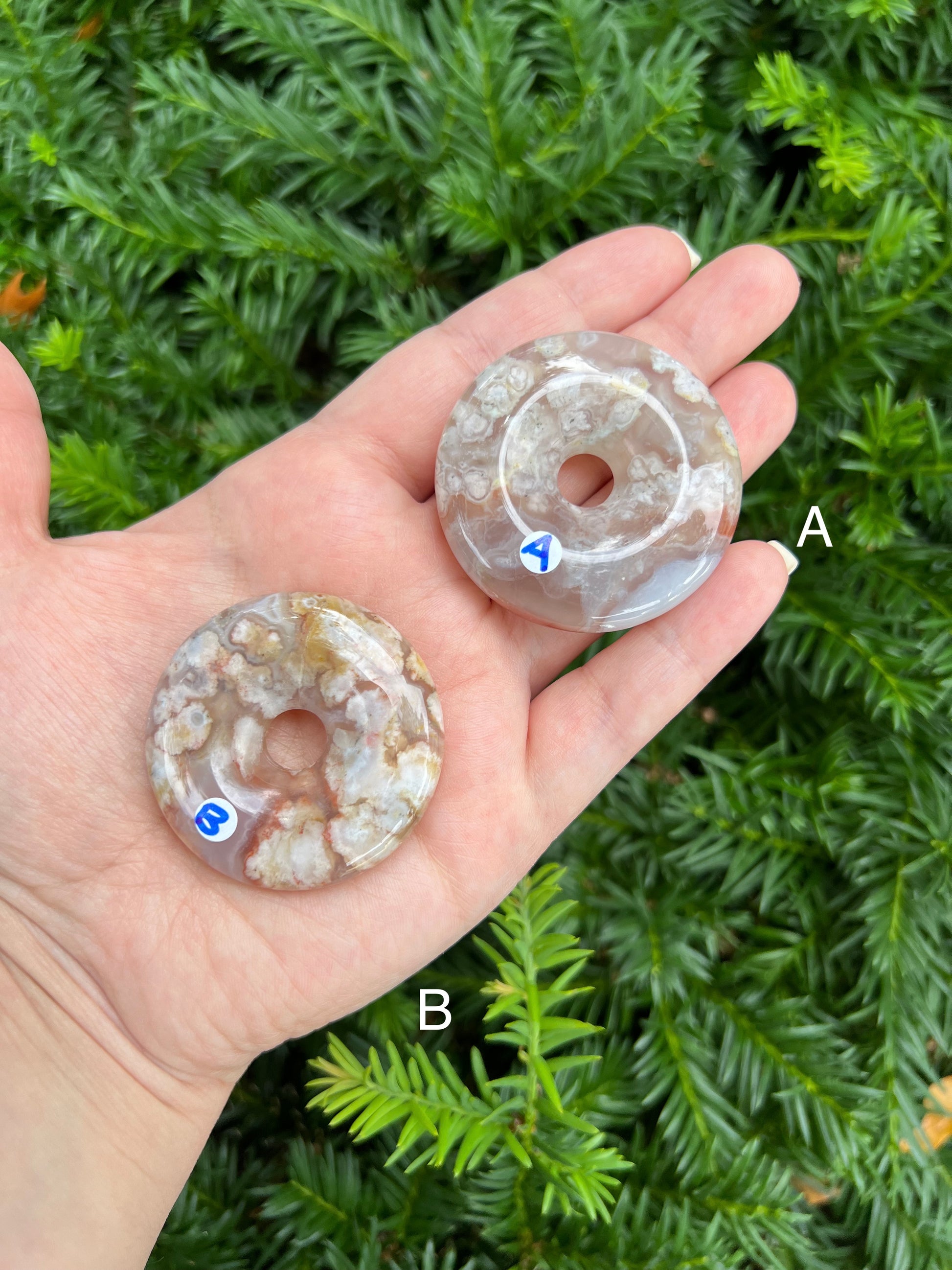 Flower Agate Donuts || Choose Your Own Crystal! image 2