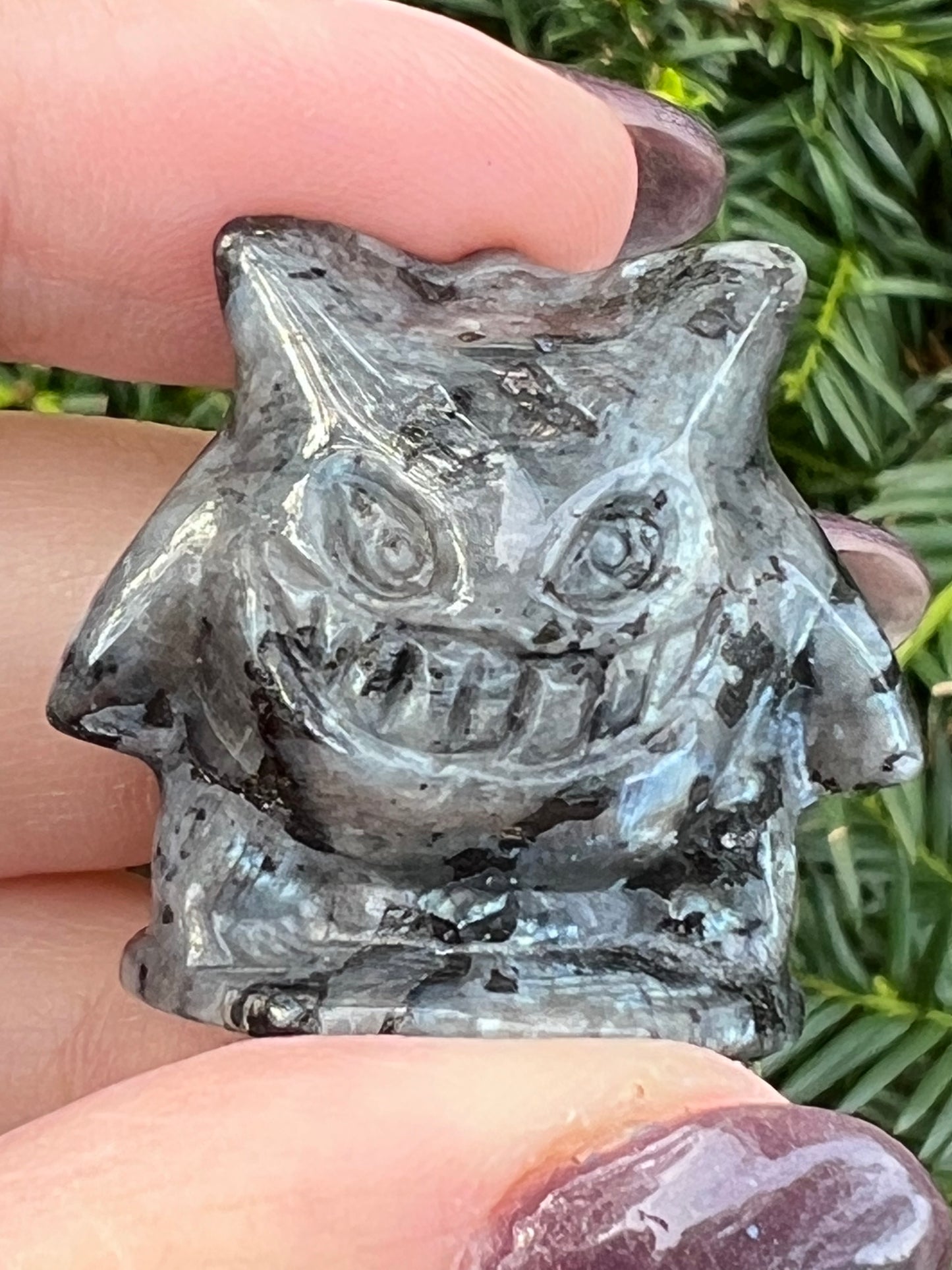 Larvikite Gengar || Intuitively Selected Pokemon Carving image 2