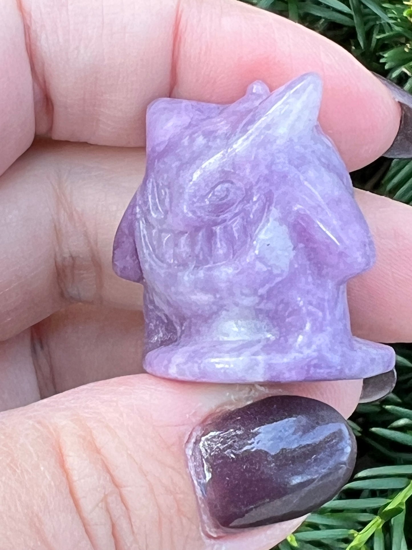 Lepidolite Gengar || Intuitively Selected Pokemon Carving