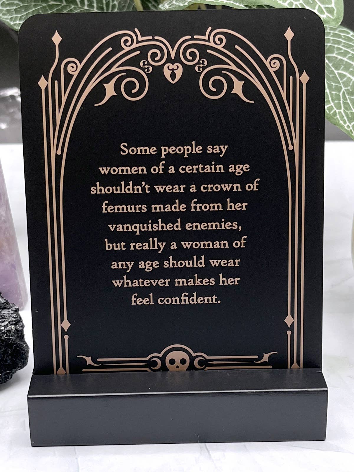 Sinister Affirmations: Mantras for Formidable Women Affirmation Cards