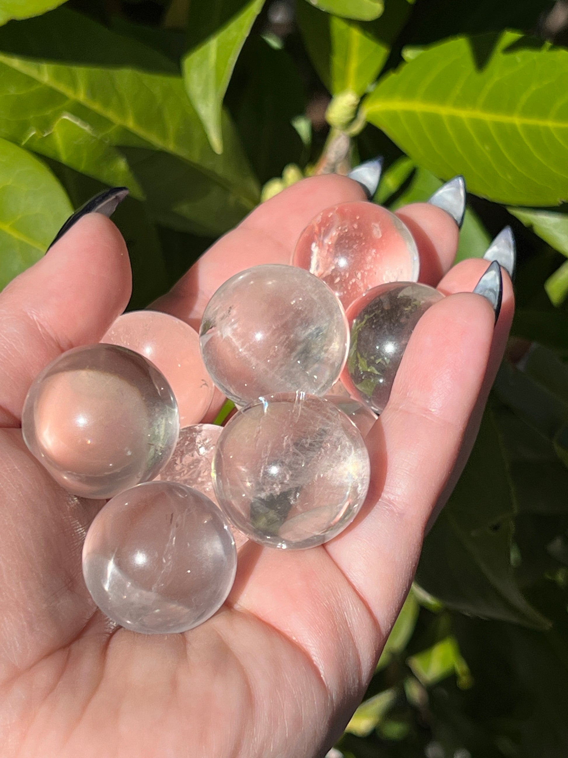 Clear Quartz Mini Spheres || Intuitively Chosen Crystal image 3