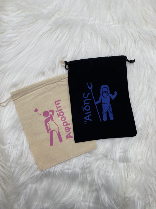 Greek Deity Custom Bags || Tarot, Oracle, Osteomancy, Divination, and More!