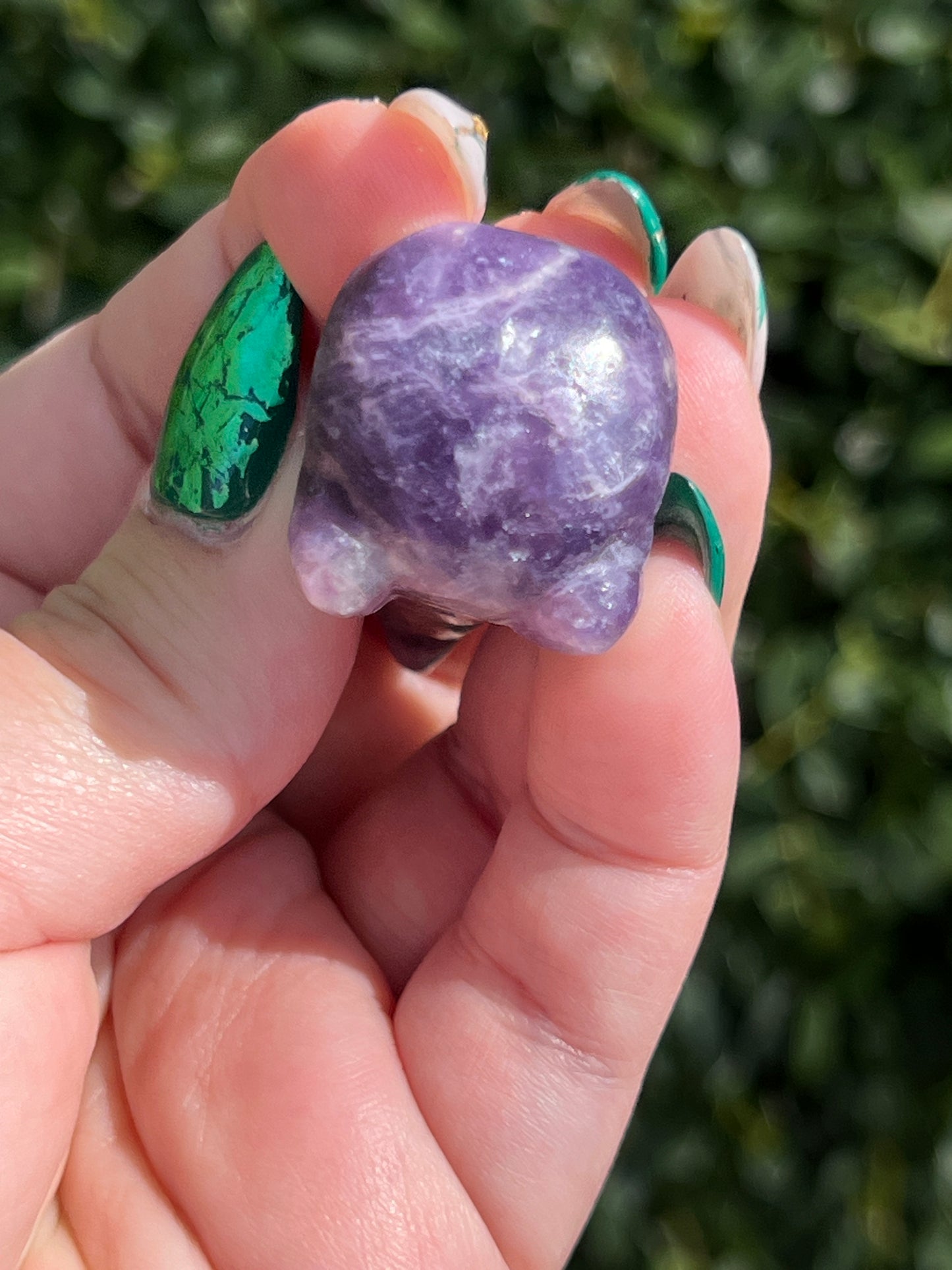 Lepidolite Crow Skull || Intuitively Selected Crystals