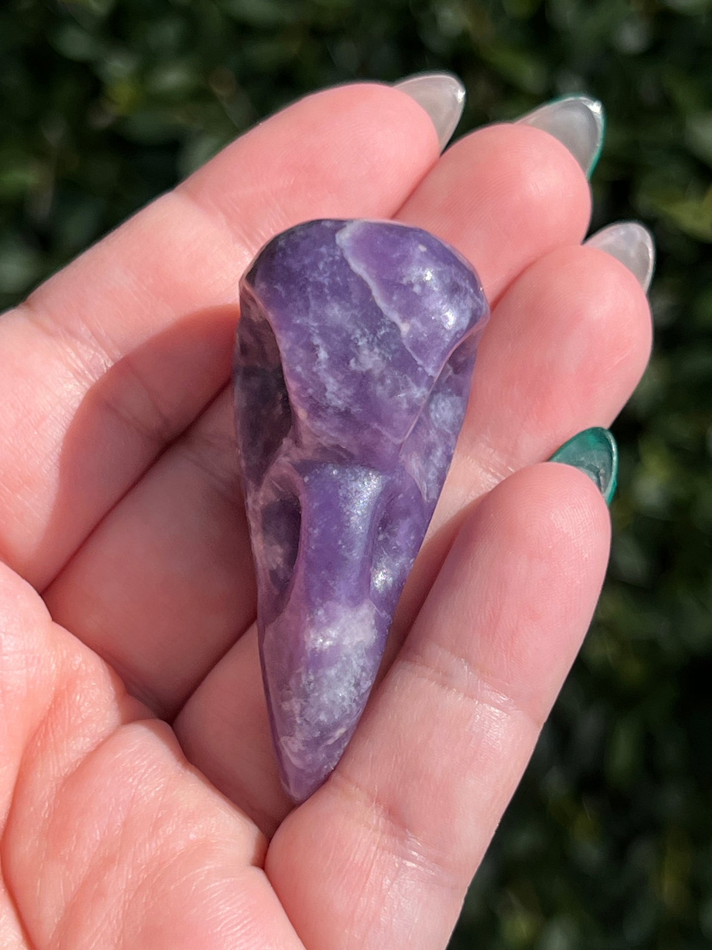 Lepidolite Crow Skull || Intuitively Selected Crystals