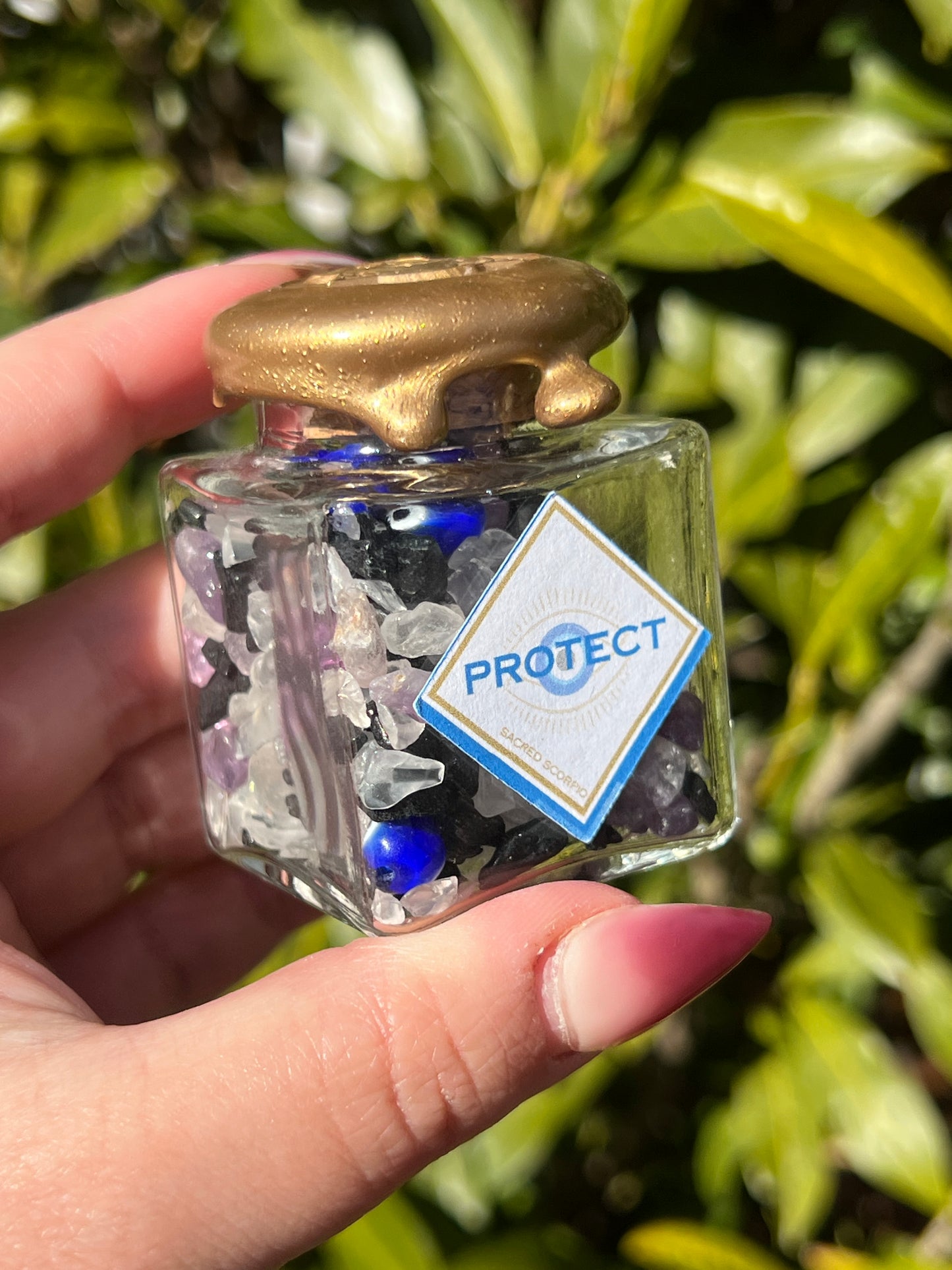 Protection Crystal Chip Jar