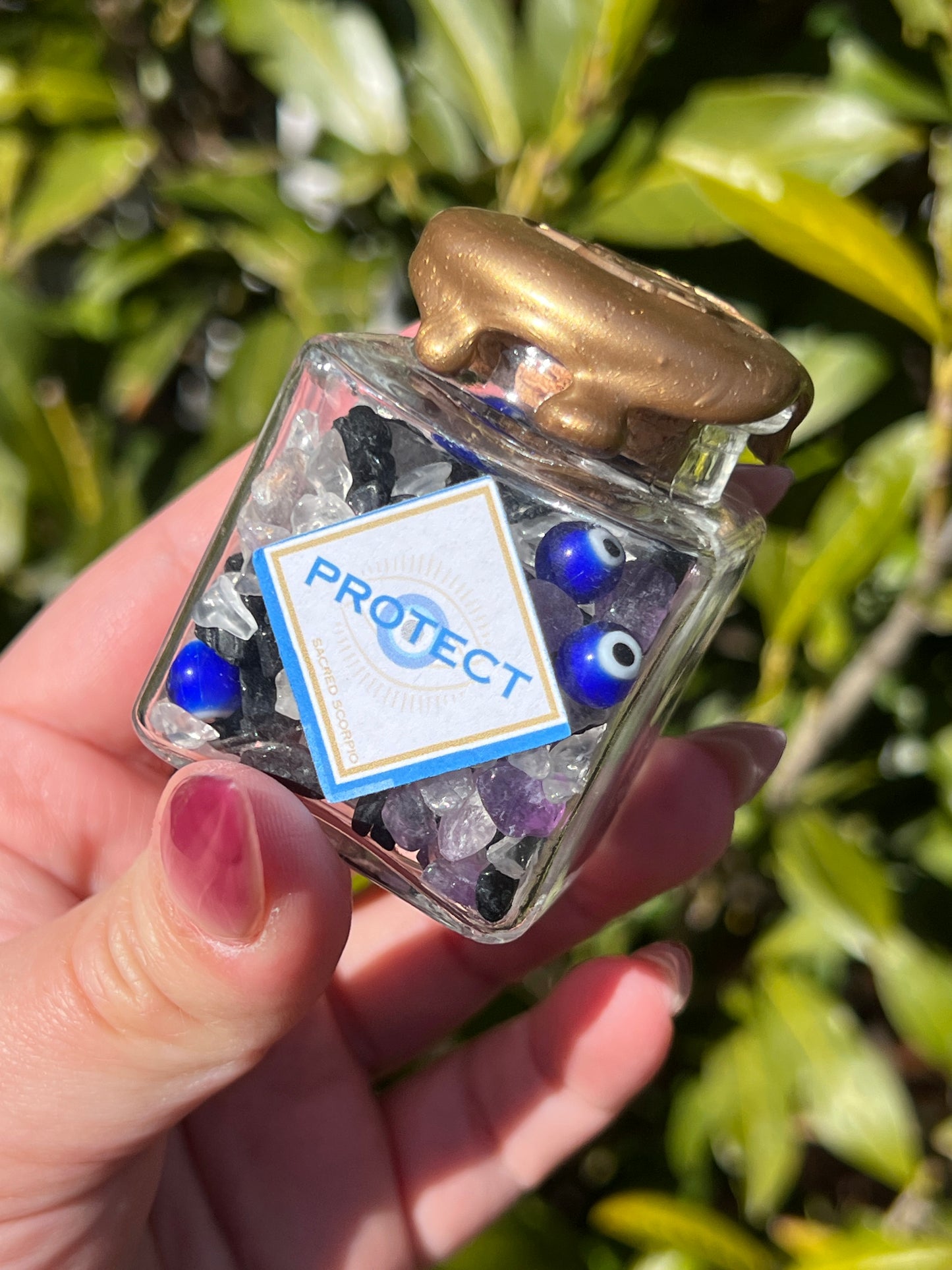 Protection Crystal Chip Jar