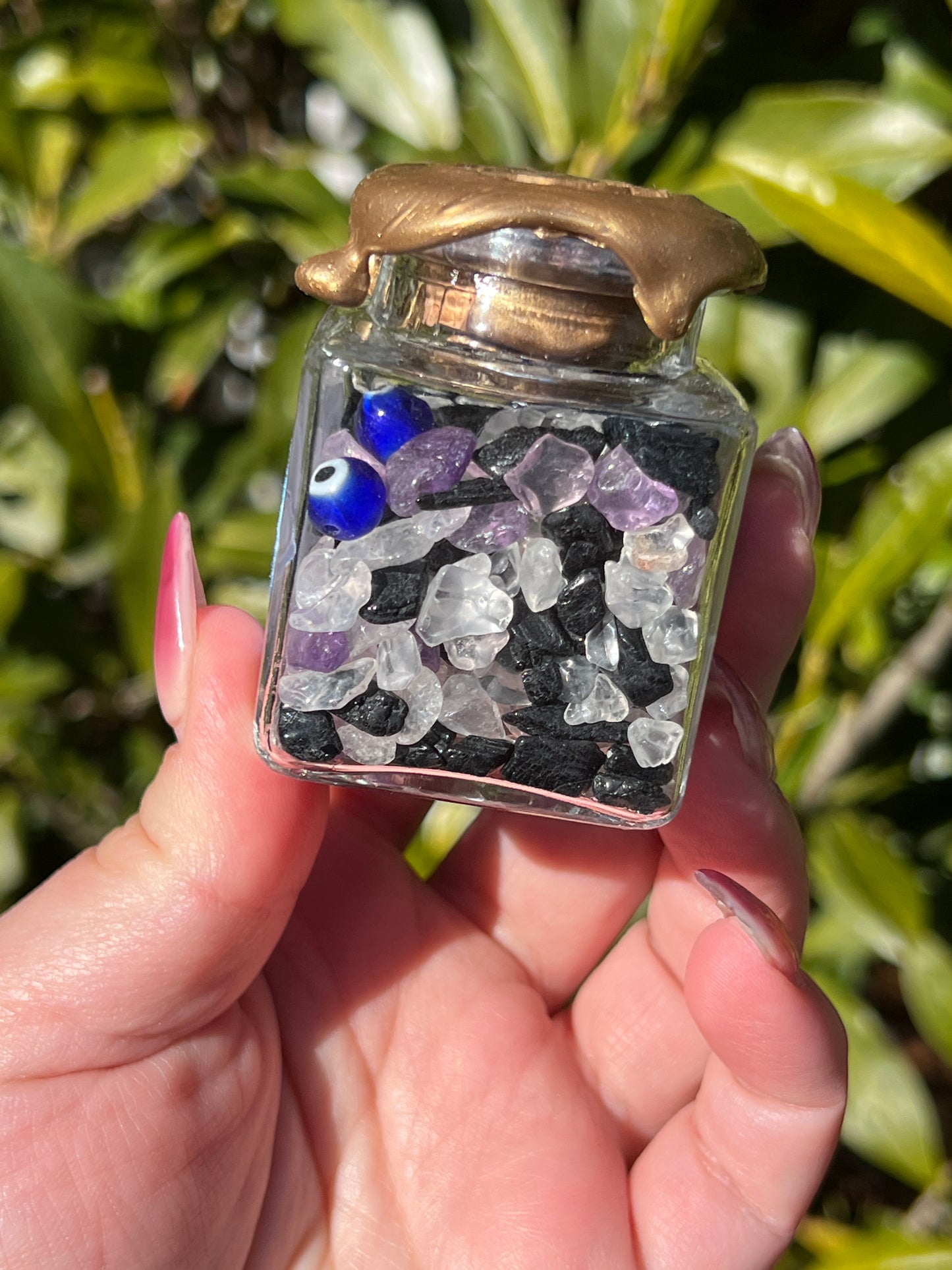 Protection Crystal Chip Jar