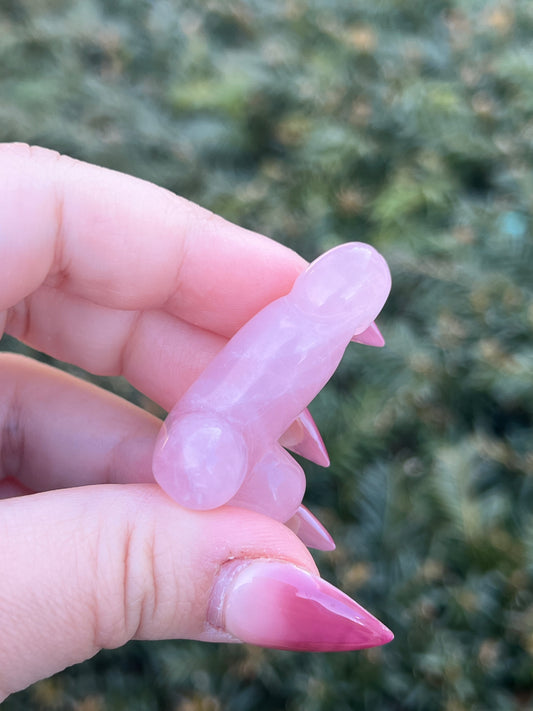 Rose Quartz 1.5" Phallus || Intuitively Selected Crystal