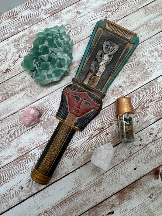 Hathor Sistrum - Made in Egypt