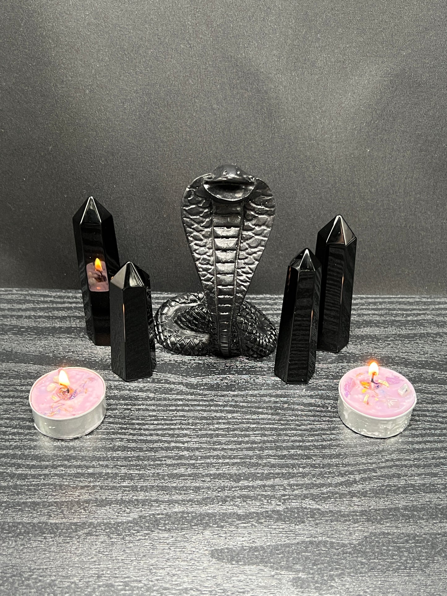 Black Cobra Statue - Uraeus or Wadjet - Made in Egypt