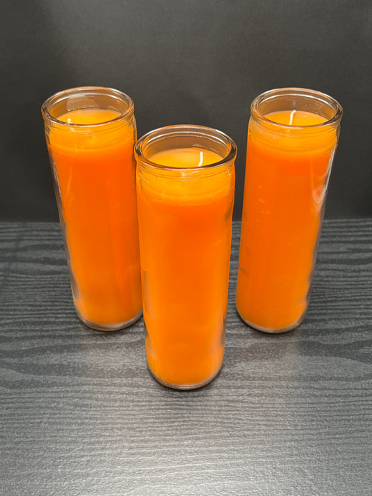 Orange 7-Day Candles