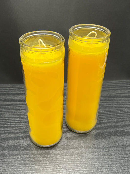 Yellow 7-Day Candles