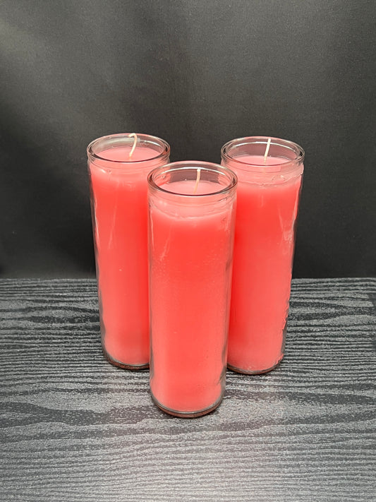 Pink 7-Day Candles