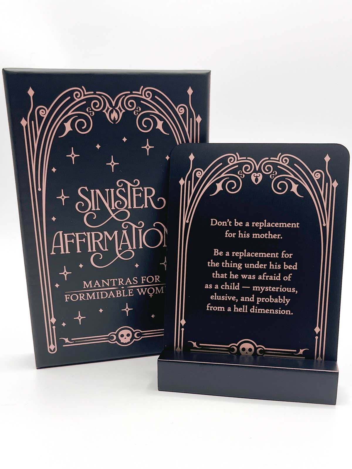 Sinister Affirmations: Mantras for Formidable Women Affirmation Cards