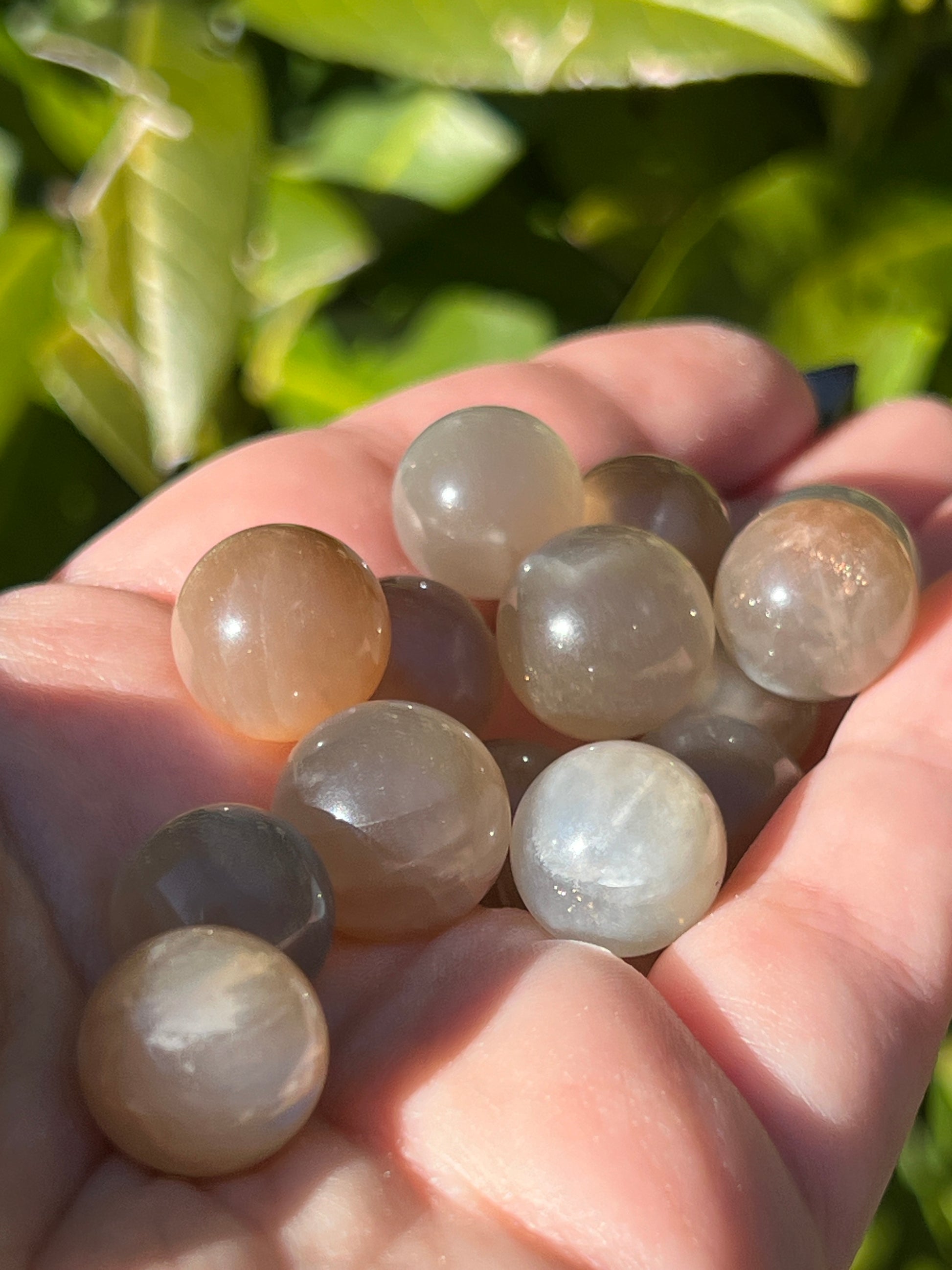 Sunstone Moonstone Mini Spheres image 0