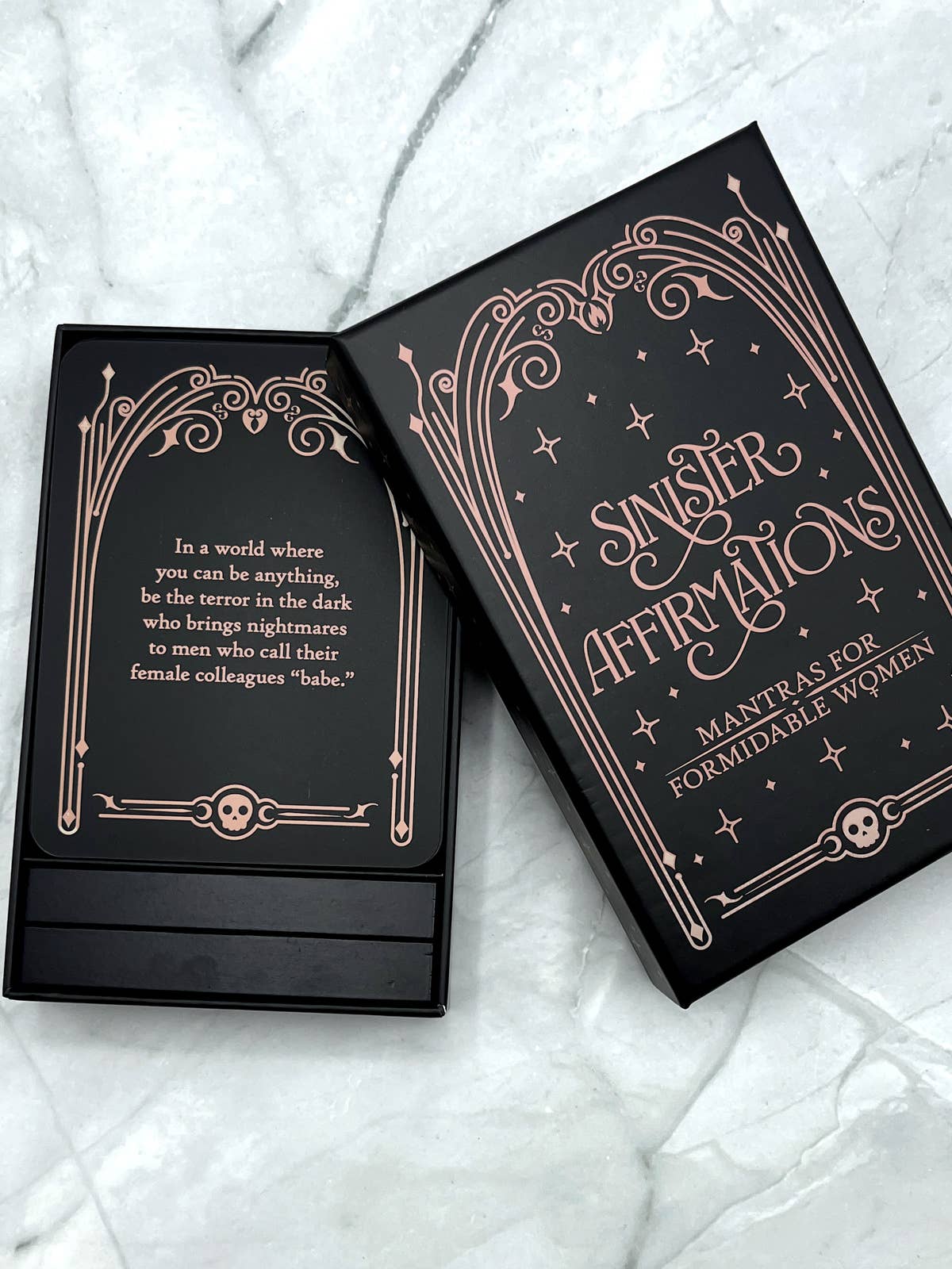 Sinister Affirmations: Mantras for Formidable Women Affirmation Cards