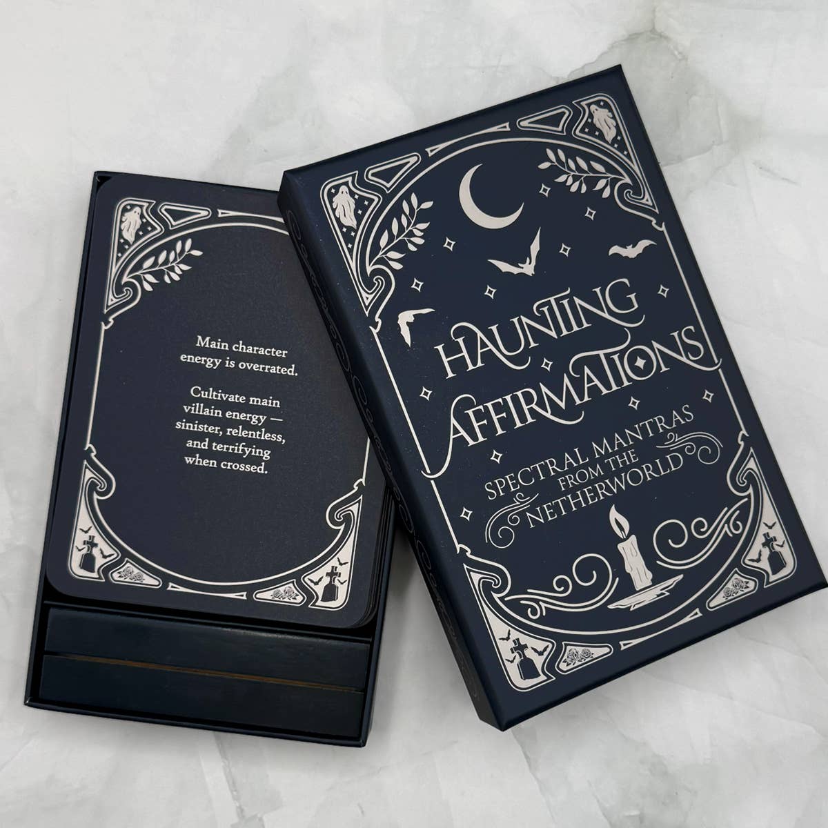 Haunting Affirmations: Spectral Mantras from the Netherworld Affmirmation Cards
