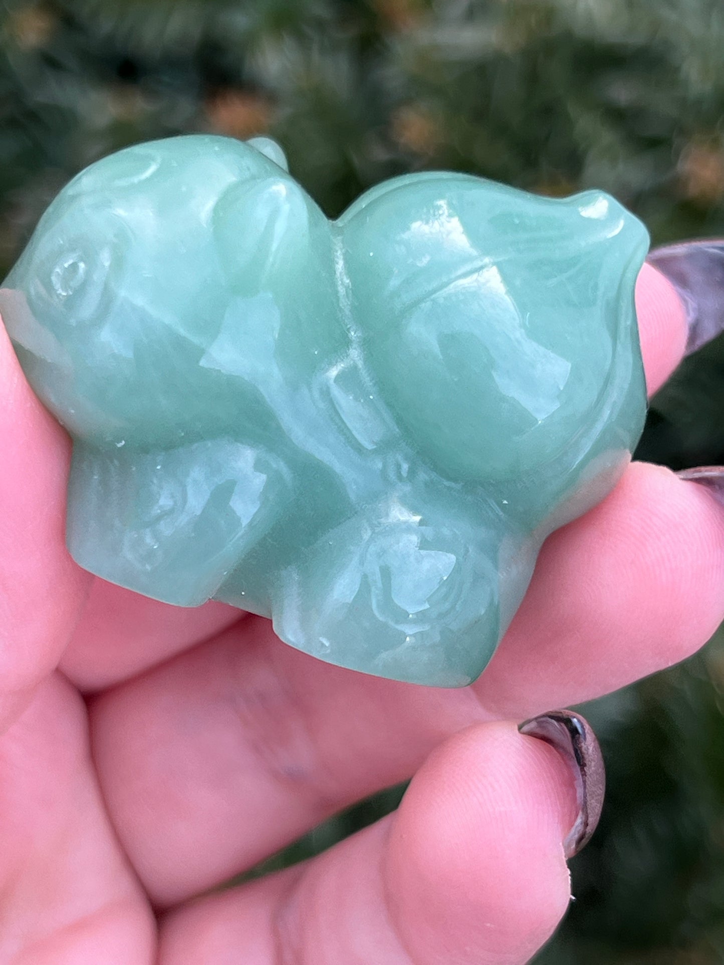 Green Aventurine Bulbasaur || Intuitively Chosen Crystal Pokèmon image 2