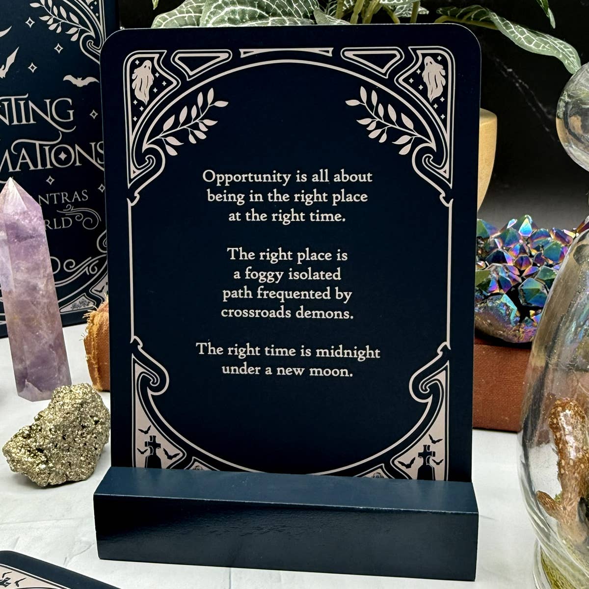 Haunting Affirmations: Spectral Mantras from the Netherworld Affmirmation Cards